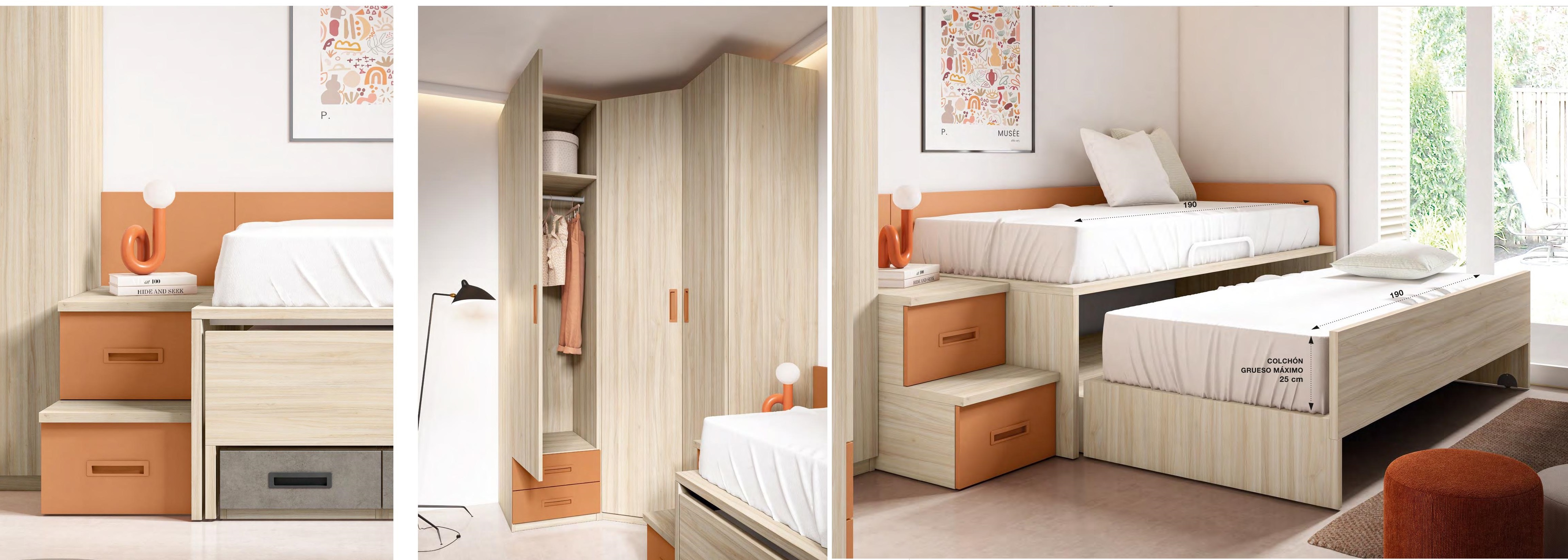 10653-15 Dormitorio Juvenil Modular 10653-15 Dormitorio Juvenil Modular